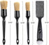 Car Detailing Brush Set, 4 PCS Soft Boars Hair Auto Interior Cleaning Detail Brushes, Perfect for Safely Cleaning Emblem Air Vent, Leather Seats, ...