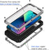 Lanhiem for iPhone 13 Metal Case, Heavy Duty Shockproof Tough Rugged Case with Built-in Glass Screen Protector, 360 Full Body Protective Cover for...