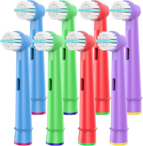 Kids Toothbrush Replacement Heads Compatible with Oral B Braun Electric Toothbrush, Soft Bristles and Small Heads for Sensitive Teeth and Gums of ...