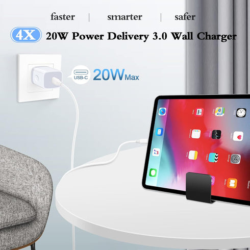 Type C Wall Adapter for Samsung Galaxy S24 S21 FE S23 S22 Ultra S20 Plus A03S A14 A13 A15 A33 A53 A54,20W PD 3.0 USB C Wall Charger Plug Fast Char...