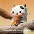Cute Boba Tea Cow Airpods Case with Cleaner kit,3D Cartoon Funny Kawaii Fashion with Keychain for Girls Boys Kids for Airpod Case 2nd&1st Generati...