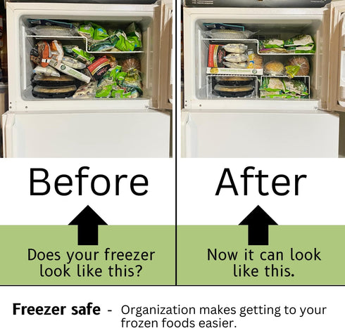 Evelots Wire Rack Cabinet Shelf Organizer -2 Pack Sturdy Metal Cabinet Riser Shelf - Double Space-Great for Kitchen, Freezer, Pantry -Rustproof...