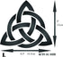 Celtic Trinity Knot Stencil, 6.5 x 6 inch (L) - Geometric Knotwork Sacred Symbol Stencils for Painting Cards...