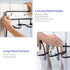 35 Pockets Over the Door Shoe Organizer, Hanging Shoe Organizer for Door with 35 Mesh Pockets Large Capacity Shoe Hanging Storage Bag with 4 Metal...