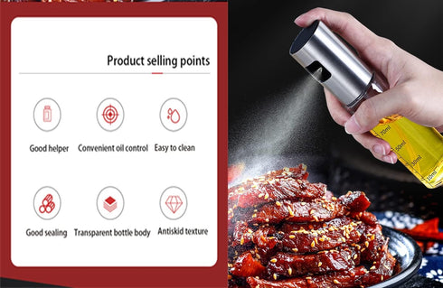 Oil Sprayer for Cooking,100ml Olive Oil Spritzer,Oil Sprayer for Air Fryer, Salad,BBQ,Roasting...