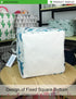 LANGYASHAN Square Storage Baskets Waterproof Canvas Children Laundry Nursery Hamper for Shelves Gift Baskets Toy Organizer Room Decor (Square Dino...