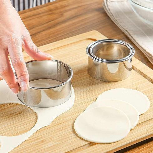 HULISEN Stainless Steel Round Cookie Biscuit Cutter Set, 11 Circle Donut Doughnut Cutter, Baking Ring Molds for Mini Cake, Scone, Pastry, Cooking,...