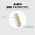 Amen Probiotics Supplement, SBO Probiotic and Organic Prebiotics, 50 Billion CFUs, Shelf Stable, No Refrigeration Required, Flora Daily Probiotic ...