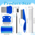 6 Pieces Dog Eye Combs Tear Stain Removal Combs Pets Grooming Combs Kit Flea Comb for Small Dogs Removing Knots Crust Mucus...
