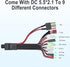 SoulBay RC Car Battery Charger with 9-Way Splitter Connector for Airsoft RC Car Hobbies 2-10S NiMH & NiCD Batteries Pack 2.4V 3.6V 4.8V 6V 7.2V 8....