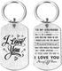 I Love You Girlfriend Gift, Sentimental Keychain to My Girlfriend, Birthday Valentine's Day Present for Her...