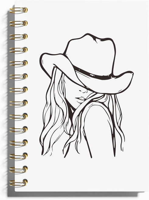 Cowgirl Notebook - Preppy Notebook, Preppy Journal, Western Notebook, Western Office Supplies, Howdy Western Notebook Journal, Cowgirl Stuff Spira...
