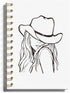 Cowgirl Notebook - Preppy Notebook, Preppy Journal, Western Notebook, Western Office Supplies, Howdy Western Notebook Journal, Cowgirl Stuff Spira...