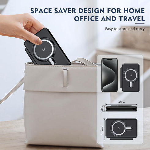 Wireless Charger iPhone - 3 in 1 Charging Station for Apple Devices for iPhone 15 14 13 12 Pro Max Plus - Foldable Magnetic Charging Pad for Apple...