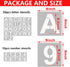 9 Inch Letter Stencils and Numbers, 36 Pcs Alphabet Art Craft Stencils, Reusable Plastic Art Craft Stencils for Wood, Wall, Fabric, Rock, Signage,...