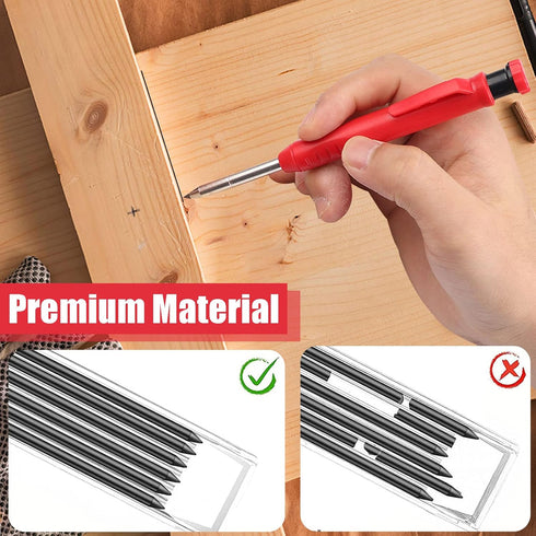 36 PCS 2.8mm Pencil Lead Refills for Carpenter Pencil Mark Pencils Solid Deep Hole Mechanical Construction Pencil Replacements Study Pencil Leads ...