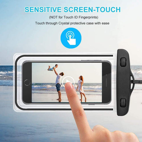 ORIbox Waterproof Pouch Phone Dry Bag with Luminous Ornament Case for iPhone 12 11 Pro Max XS Max XR X 8 7 6S Plus SE 2020 12 mini Galaxy Pixel, B...