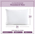 CirclesHome Pillow Protectors 2 Pack Standard Zippered - 100% Cotton Breathable Pillowcases - Protects Pillows from Dirt, Dust and Debri (Standard...
