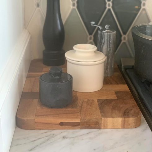 Fox Run Marble Salt Cellar, Black 3 x 3 x 3 inches...