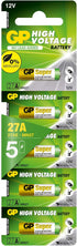 GP 27A (MN27) High Voltage Battery - Card of 5 pieces...