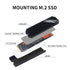 YACSEJAO M.2 2280 SSD heatsink M.2 Heatsink NVMe Cooler with Thermal Silicone pad for PC M.2 PCIE NVMe SSD, Black...