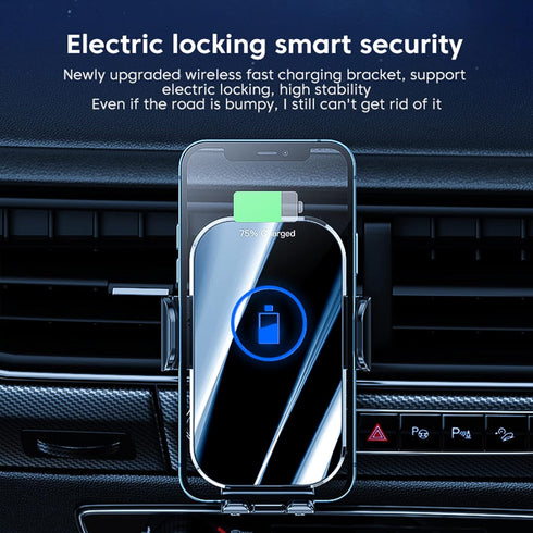 Wireless Charger for Car, 15W Wireless Car Charger Mount, 360° Adjustable Auto-Clamping Wireless Phone Charger for Car, Car Wireless Charger Fast ...
