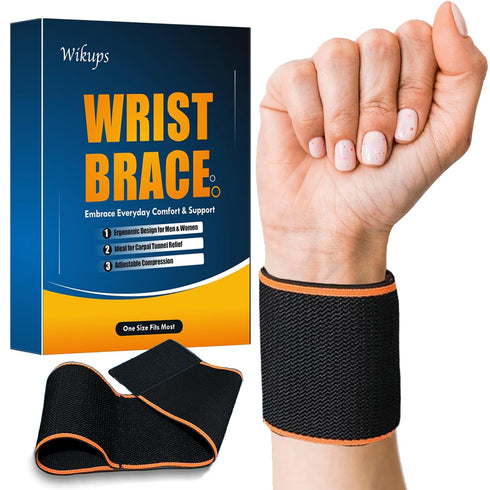 Carpal Tunnel Wrist Brace,Adjustable Wrist Support Compression Strap for Wrist Pain Relief,Elastic Hand Brace Wraps for Fitness,Weightlifting,Tend...