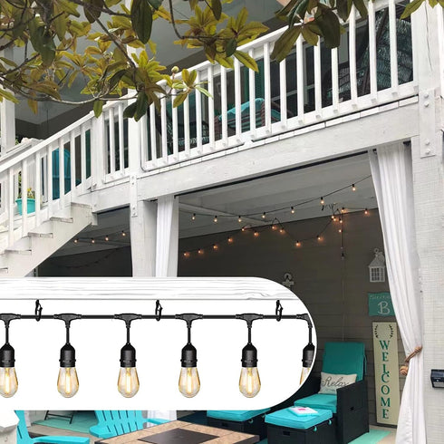 50 PCS Q-Hanger Screw Hooks with Safety Buckle Design Christmas Lights Hanger Hooks Outdoor Wire Fairy Lights and String Lights, Easy to Release, ...