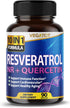 VEGATOT 10 in 1 High Strength Resveratrol 11,500MG with Quercetin Healthy Aging Immune Brain Boost Joint Support (90 Count (Pack of 1))...