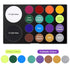 UCANBE Face Paint Kit + 10pcs Paint Brush Water Activated Body Paint SFX Makeup Palette for Cosplay Halloween Black White Face Painting Kits for A...