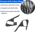 Soft Carbon Fiber Steering Wheel Button Cover Sticker Fit for Chevrolet Corvette C8 2020-2024, Car Steering Wheel Panel Protection Frame Molding S...