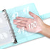 MUQING 100 Envelope Challenge Binder, Money Saving Envelopes for Cash Challenge, Saving $5050 Budget Planner Book, 25 Sheets Silkscreen to Digital...