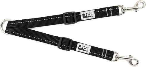 RC Pet Products Primary Collection Adjustable Dog Coupler, 3/4 Inch, Small, Black...