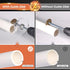 Upgraded 1/4" Hex Shank PVC Pipe Inside Cutter (4 PCS Titanium Coated Saw Blades), PVC Cutting Tool with Scaled Adjustable Depth Gauge for Cutting...