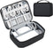 Large Capacity Electronics Accessories Organizer Travel Case with Adjustable Divider Waterproof Leather Cord Organizer Case Shockproof Tech Organi...