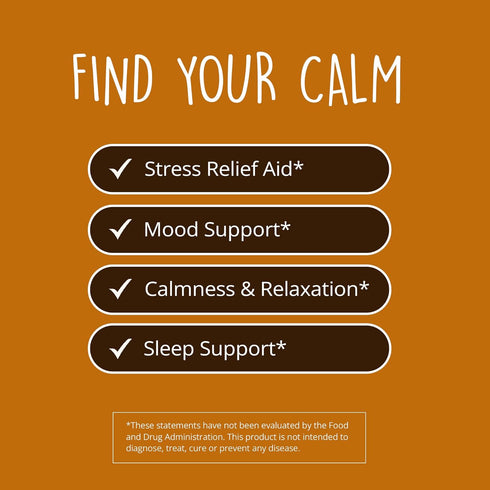 Happy Healthy Hippie Stress Relief Supplement - Lavender Pills | Promotes Calmness Body & Mind | Quick Acting | Magnesium, Lemon Balm | Relaxation...