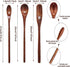 Wooden Spoons Long Handle Wooden Coffee Spoons Tea spoon Wooden Mixing Honey Spoon Handmade Wood Stirring Spoon for Kitchen Cooking Utensils(9PCS)...