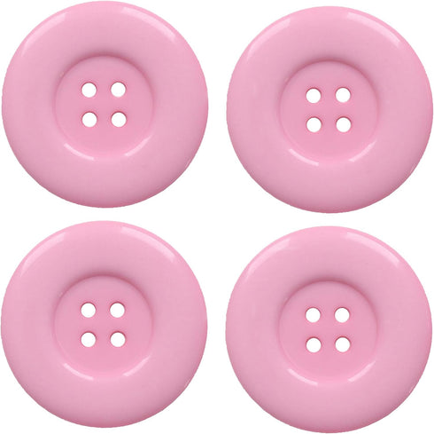 YAKA 50pcs 4 Holes Round Sewing Resin Buttons1.5inch/38mm in Bulk for Environmental Sewing Fasteners Scrapbooking DIY Sewing Tailor Crafts Coats C...