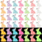 CCINEE 56pcs Luminous Mini Rabbit Miniauter Figures Glow in The Dark Resin Bunny Figures Micro Fairy Ornaments for Fairy Garden Easter Cake Decora...