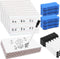 Dry Erase Lapboards with Lines Pack of 18 | 6 x 9 inch Double Sided White Boards with 18 Pens, 18 Erasers Small Mini White Dry Erase Boards for St...