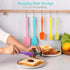 6PCS Silicone Spatula Set, FXFSTEEL Heat Resistant up 600°F Silicone Spatulas Kitchen Utensils for Cooking &Baking Needs BPA-Free Multicolor...