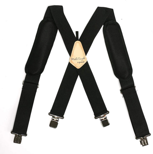MELOTOUGH Padded Tool Belt Work Suspenders With Super Strong Clip for Carpenter's Suspension Rig construction suspenders for men...