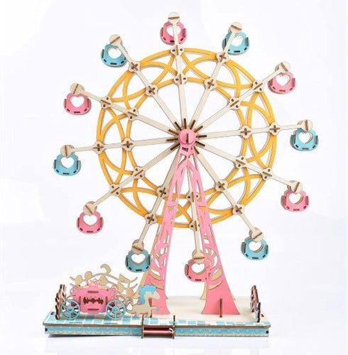 Wooden Ferris Wheel 3D Wooden Puzzle Wooden Building Kit for Birthday Present, Thanksgiving Gift, Valentines Day Gift, New Year Gift...