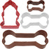 R&M International Dog Bone Cookie Cutters, Assorted Bones and Fire Hydrant, 4-Piece Set...