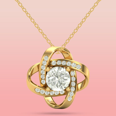 Gold Plated Necklace for Her, Women Gift for Girlfriend, Mom, Wife, Daughter, Sister and Granddaughter In Birthday, Anniversary Or Valentine's Day...