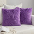 MIULEE Pack of 2 Luxury Faux Fur Throw Pillow Cover Deluxe Winter Decorative Plush Pillow Case Cushion Cover Shell for Sofa Bedroom Car 18 x 18 In...
