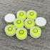 5Pcs Small Circular Bubble Levels with Double Sided Adhesive Bottom Mini Little Stick-on Bubble Spirit Level Measuring Layout Tools Levels (15x6mm...