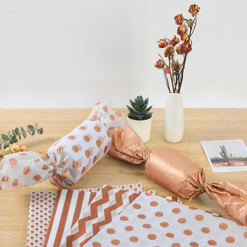 50 Sheets of Rose Golden Gift Tissue Paper, 26x20 Inches Tissue Paper Bulk, Large Size Gift Tissue Paper for, Packing, Birthday, Wedding, Party, H...