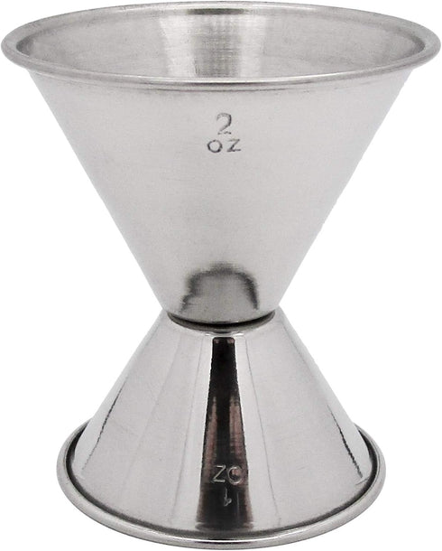 Hudson & Lane Stainless Steel Cocktail Barware Double Measuring Jigger 1 oz x 2 oz...