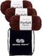 Premier Yarns Parfait Chunky Chocolate 1150-35 (3-Skeins - Same Dye Lot) Weight S Bulky #6 Polyester Yarn for Crocheting and Knitting - Bundle wit...